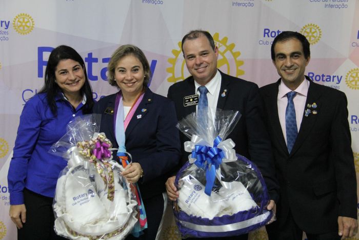 VISITA OFICIAL DO CASAL GOVERNADOR DO ROTARY - DISTRITO 4770.