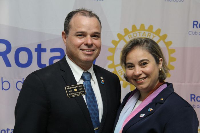 VISITA OFICIAL DO CASAL GOVERNADOR DO ROTARY - DISTRITO 4770.