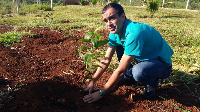 PLANTIO DE MUDAS PARA RECUPERAÇÃO DE NASCENTE.