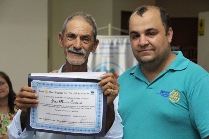 HOMENAGEM AO PROFISSIONAL - GARI